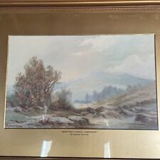 Near Tavy Cleave  Dartmoor By Ruben’s Southey Water Colour Painting antique 