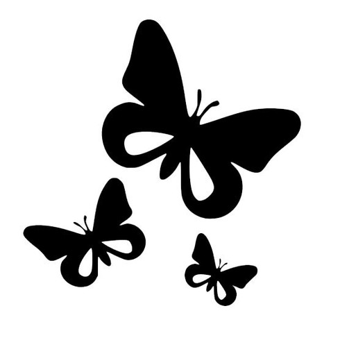 Butterfly decal car - butterfly,