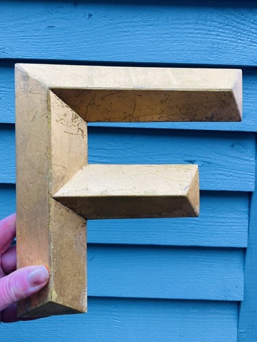 Vintage reclaimed gold letter - vintage,