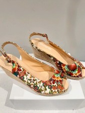 GORGEOUS DESIGUAL MULTI COLOURED WEDGES SIZE 4