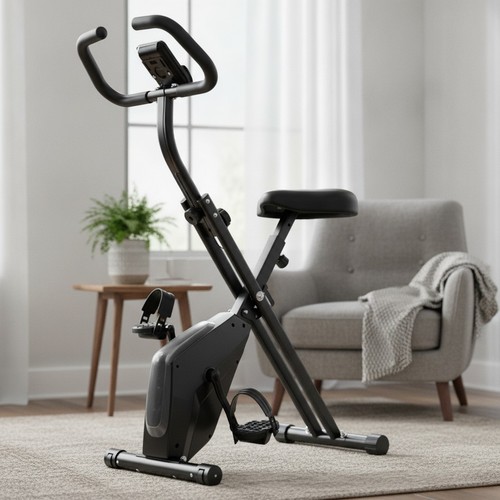 Foldable exercise bike - exercise,