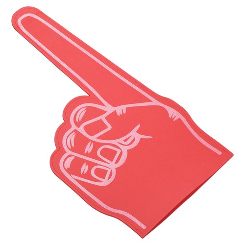 Foam finger inch number - foam,