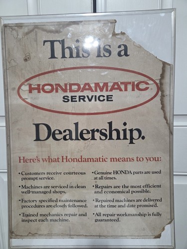 Rare honda poster - rare,