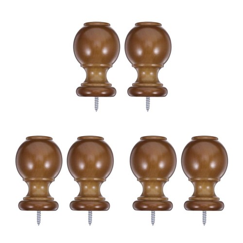Pcs curtain rod finials - 6,