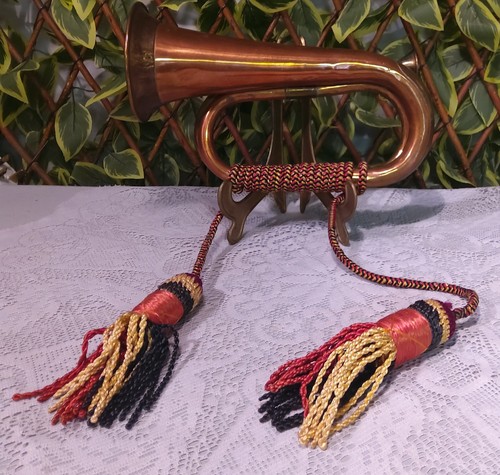 Brass military bugle cm - military, 25