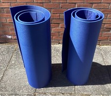2x Multimat camping/travel mats, exercise mats. blue 10mm thick 1955mmx857mm.