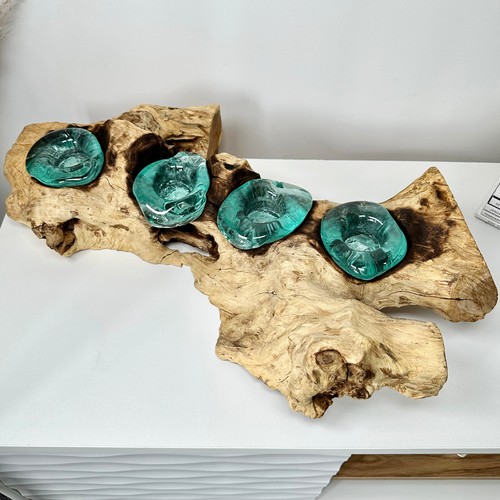 Molten glass candle holder - molten,