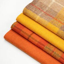 Harris Tweed Bundle Yellow & Orange x 4 PCS (30x25cm each)+ labels 