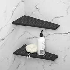 Matte Black Corner Shower