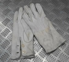 Genuine British Military Ceremonial Deerskin 3 Dart Leather Gloves Shop Soiled