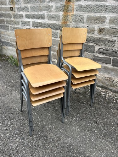 Retro stacking chairs - retro,