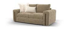 Sofology Soho Mink/Natural Mix Micro Boucle & Dark Wood 2 Seater Sofa RRP £1499
