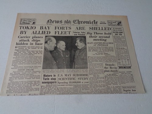 Ww2 wartime newspaper news - wartime,