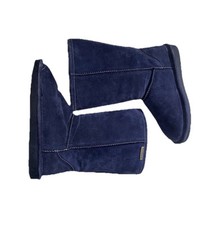 BEAR PAW Women Emma Tall Suede Leather Sheepskin Wool Boots,Warm &Cozy,Pull-on 8