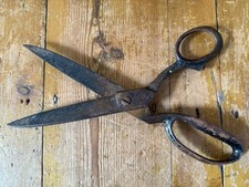 Vintage 10” Large Wilkinson & Sons Tailor Scissors Shears Made In Sheffield TC