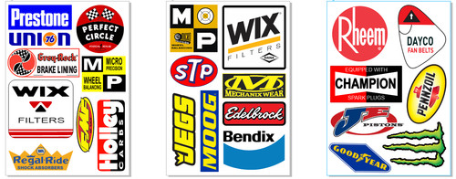 Racing decals stickers - 23,