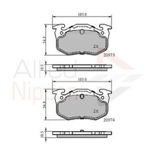 Brake Pads Set For Peugeot 206