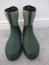 MUCK BOOTS UNISEX NEOPRENE SCRUB SHORT WELLINGTON BOOTS GARDEN GREEN UK 9