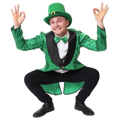 Mens leprechaun costume sequin - mens,