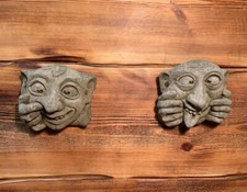 Stone garden pair gargoyle - garden,