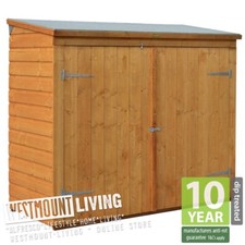 6x3 wooden bike shed - bike, lockable