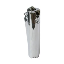 Clipper Metal Pipe Lighter Polished Chrome