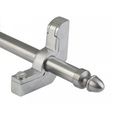 Deluxe Individual Brushed Chrome Stair Rods With Acorn Finials - 12mm