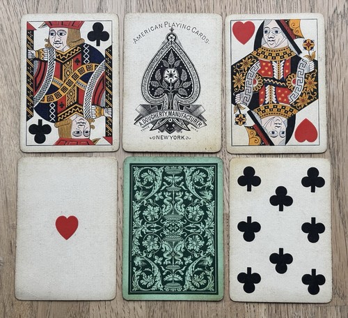 Antique american playing cards - playing,
