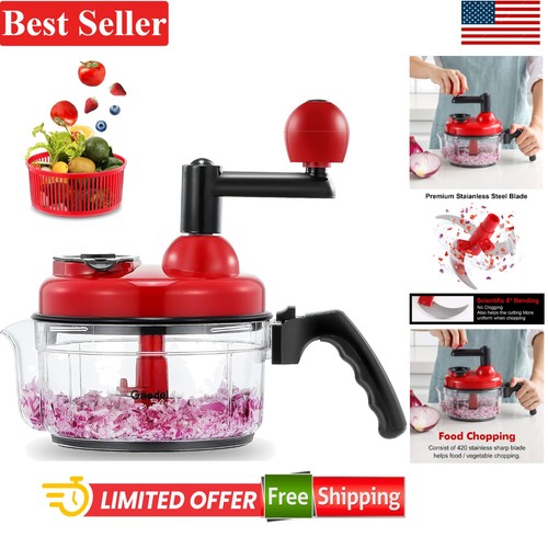 Compact manual food processor - manual,
