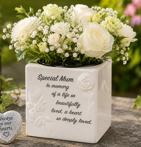 Mum memorial flower holder - memorial,