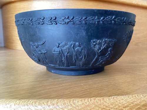 Wedgwood black basalt ware - a,