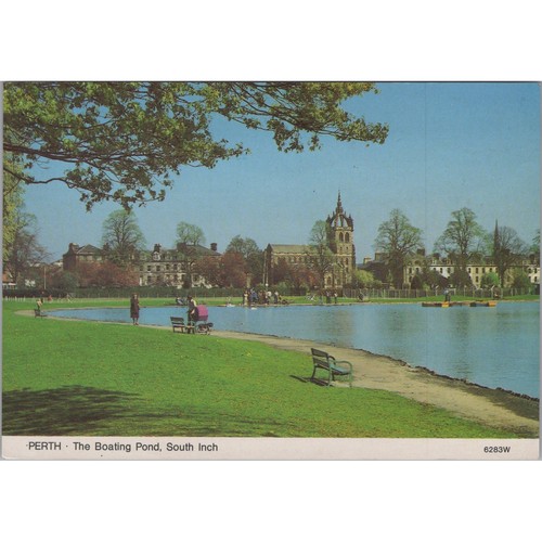 Postcard perth boating - perth,