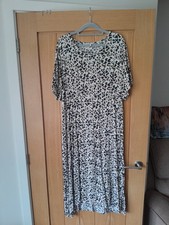 Cotton Traders Leopard Print Ladies Dress Size 18