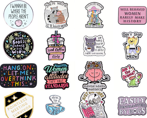 Funny slogan pin - pin, badge