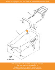 YAMAHA Cover, Seat, 18G-24731-91 OEM DT125