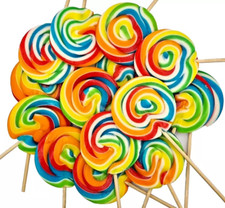 Rainbow Lollipops Swirly