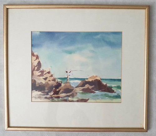 Framed british watercolour - framed,