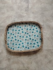 Vintage Wicker Serving Tray