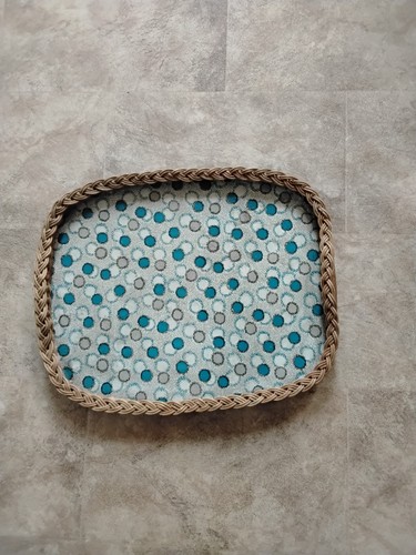 Vintage wicker serving tray - wicker,