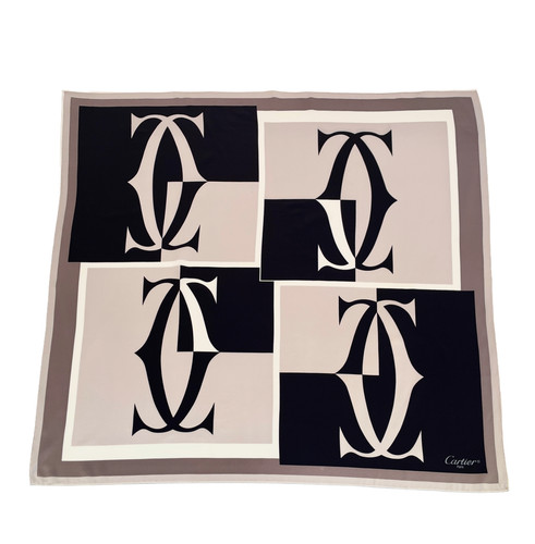 Cartier silk twill scarf - cartier,