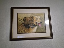Two Working Lurchers Art