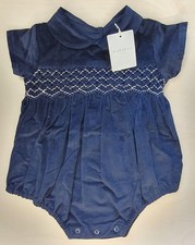 Baby Romper Navy Designer