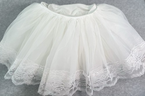 White tulle petticoat - white,