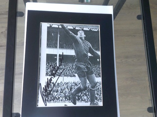 Gordon banks signed mounted - banks,
