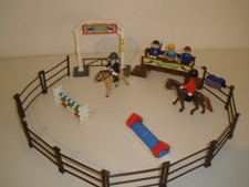 Playmobil Show Jumping Horse Collection, with Jumps + Spectator Stand.