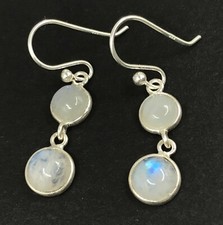 Rainbow moonstone round - rainbow, drop