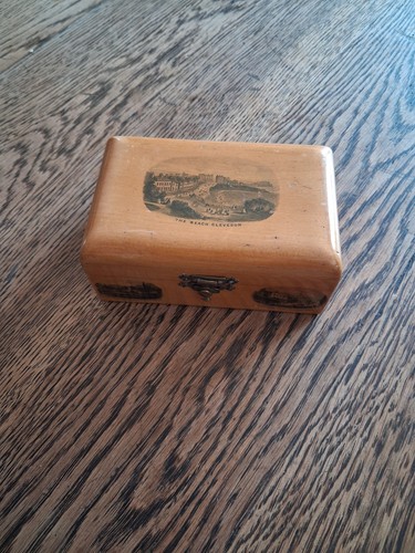 Antique mauchline ware wooden - antique,