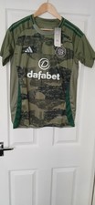 adidas Dafabet Celtic Football T-Shirt Size L