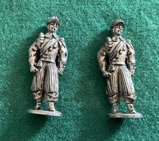 Miniature Pewter Figurines Of