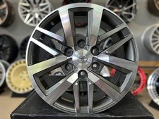 4X 18" 6X139.7 Toyota Land Cruiser Style Grey Polished Wheels:Fit For Hi-Ace/Lux